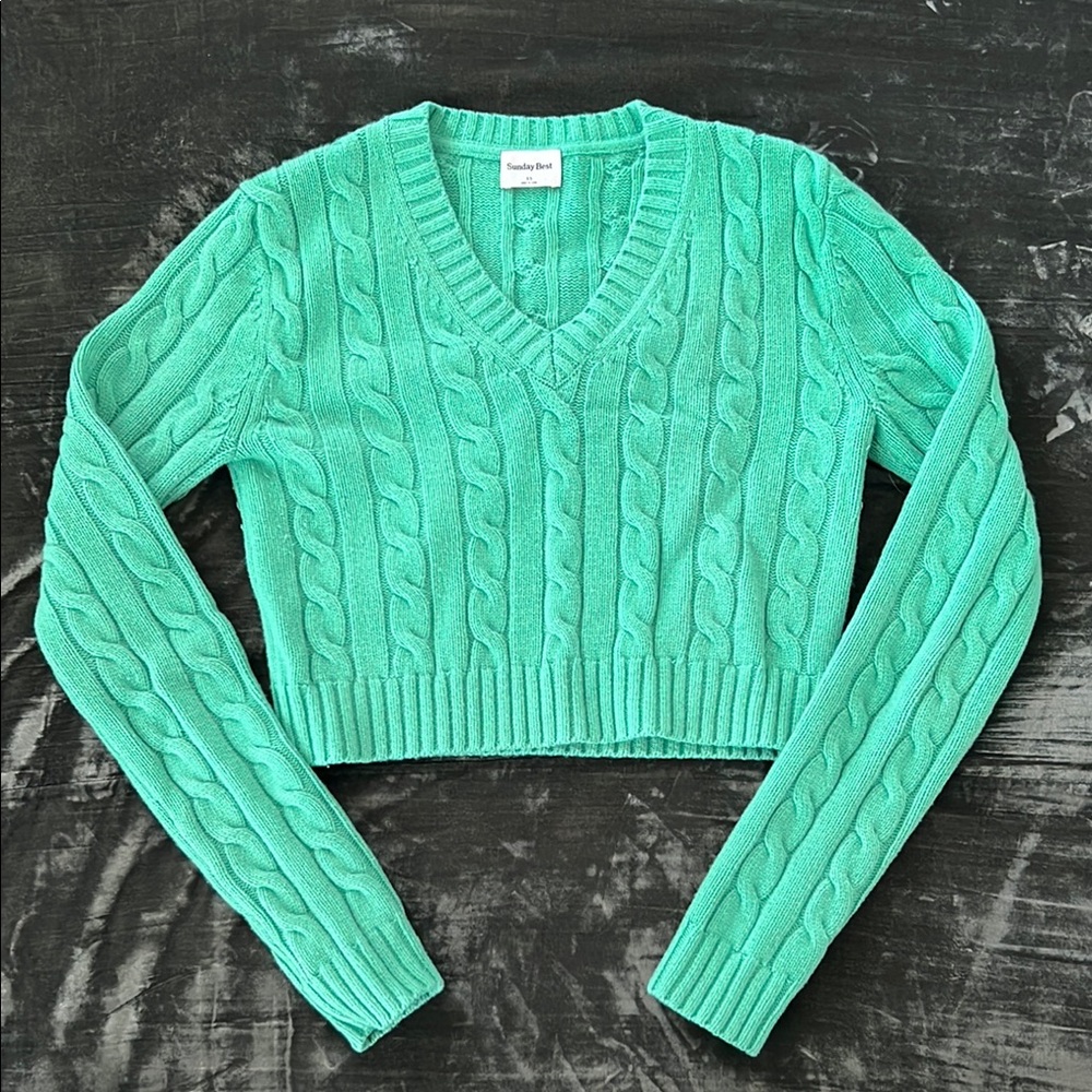 Aritzia Sunday Best Moss Sweater
